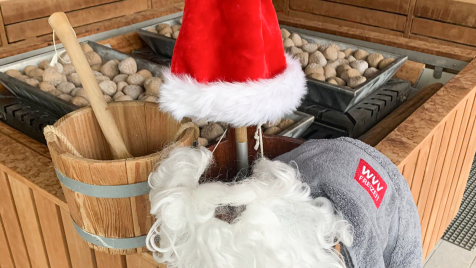 Nikolausdeko am Saunaofen