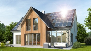 Haus mit PV-Anlage