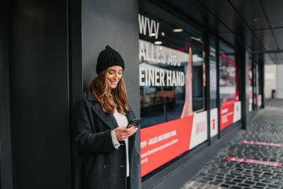 Wüfi am Kundenzentrum