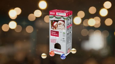 Adventskalender im WVV-Fahrscheinautomaten-Design