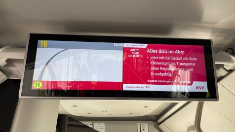 Werbung Busbildschirme