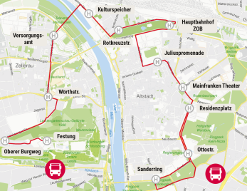 Fahrweg Kulturlinie 2026