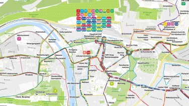 Interaktiver Liniennetzplan