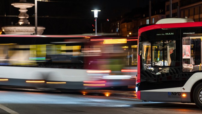 Nachtbusse am Hauptbahnhof