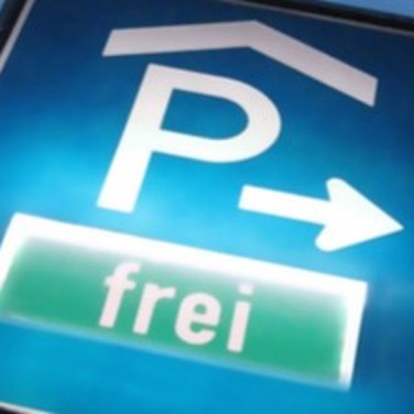 Parkplatz frei