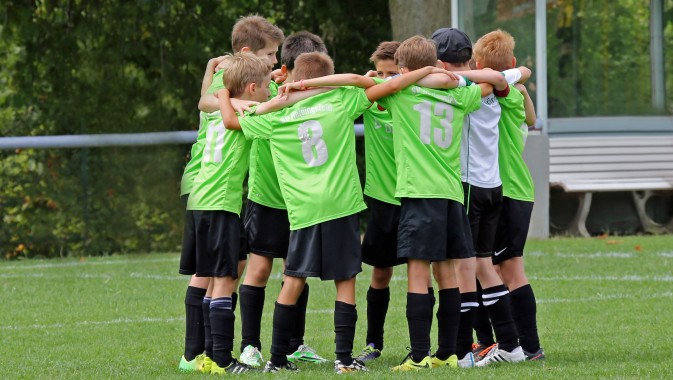 Gemeinschaft einer Fußballmannschaft